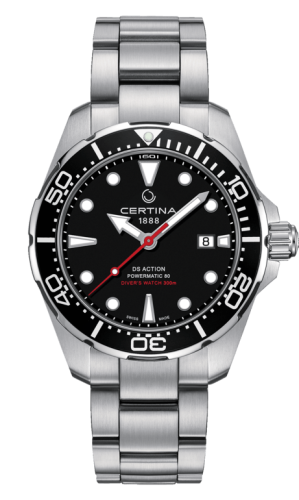 Certina DS Action Diver Powermatic 80 Stainless Steel / Black / Bracelet